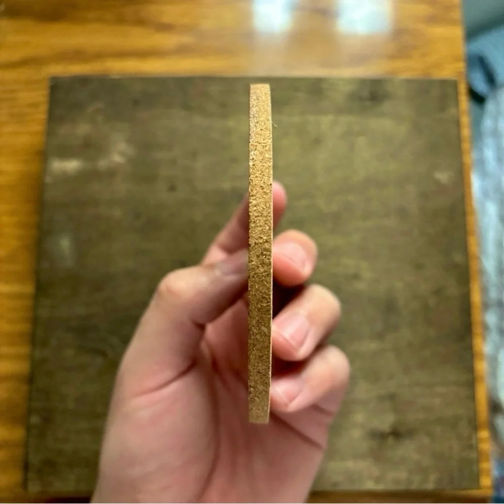 BTS Logo Laser Engraved Cork Coaster #4
